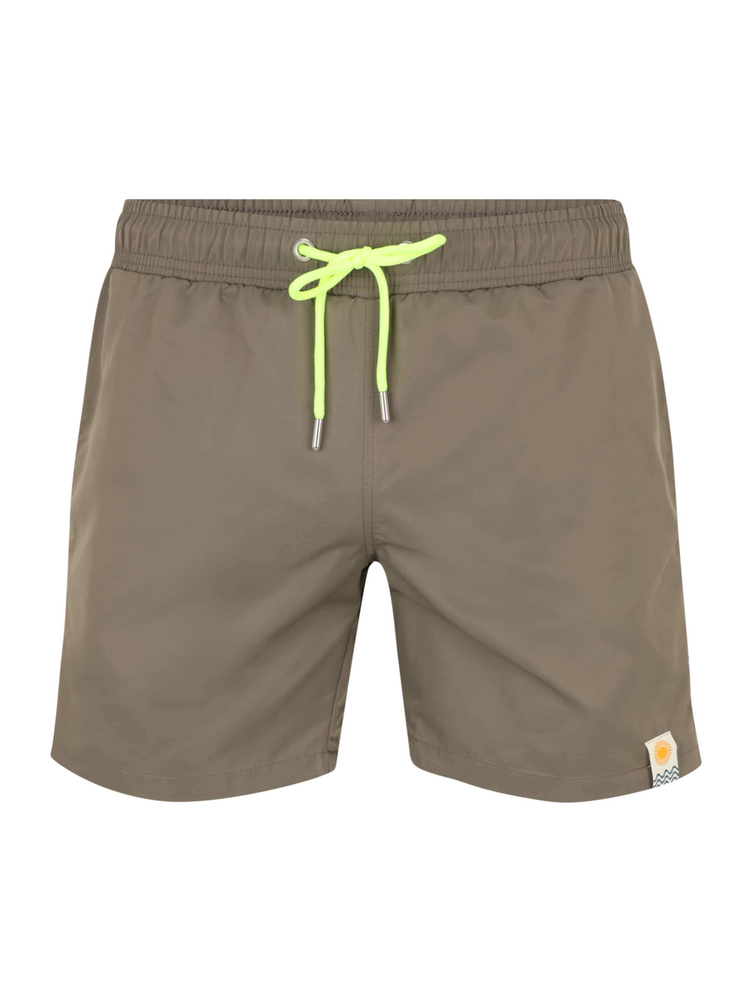 Trendyol - Calções de banho desportivos em verde: frente