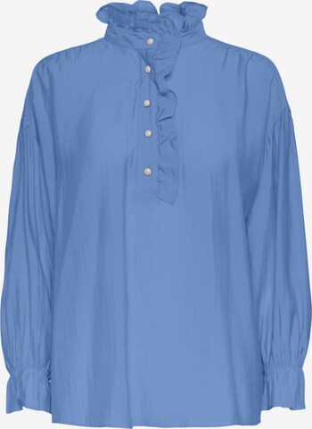 PIECES Blouse 'Jude' in Blue: front