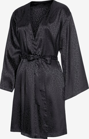 LASCANA Dressing Gown in Black