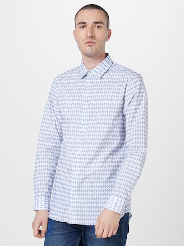 Ted Baker Regular fit Button Up Shirt 'DIBBIN' in Blue: front