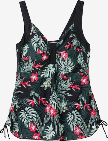 Tankini top de la SHEEGO pe negru: față