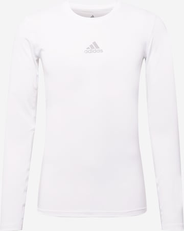 Tricou funcțional 'Compression' de la ADIDAS SPORTSWEAR pe alb: față