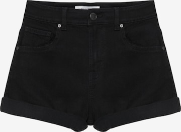 Jeans de la Pull&Bear pe negru: față