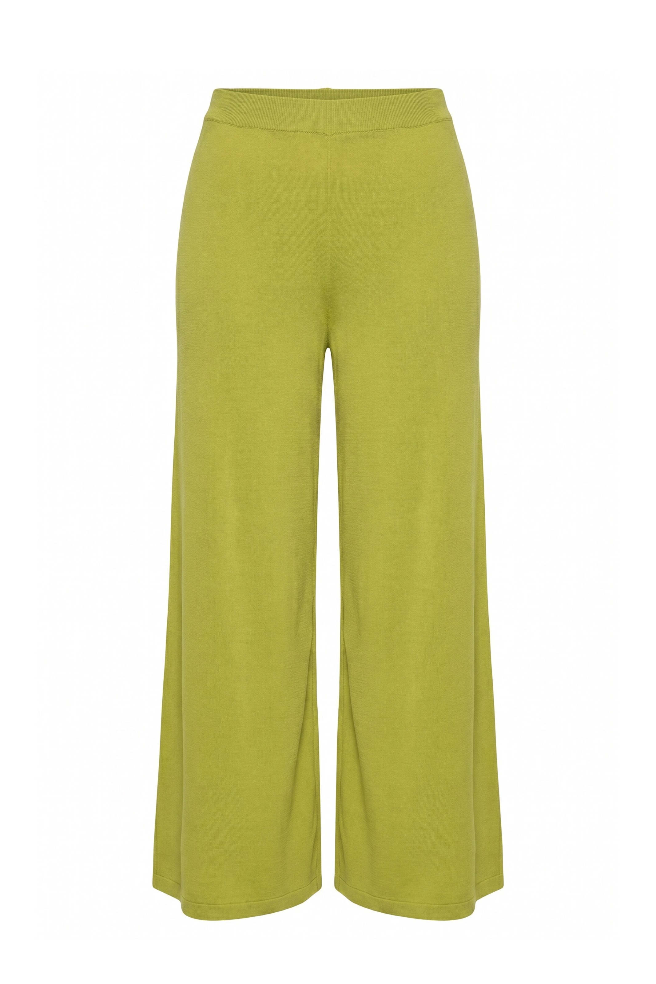 MIAMODA Wide leg Broek in Groen: voorkant