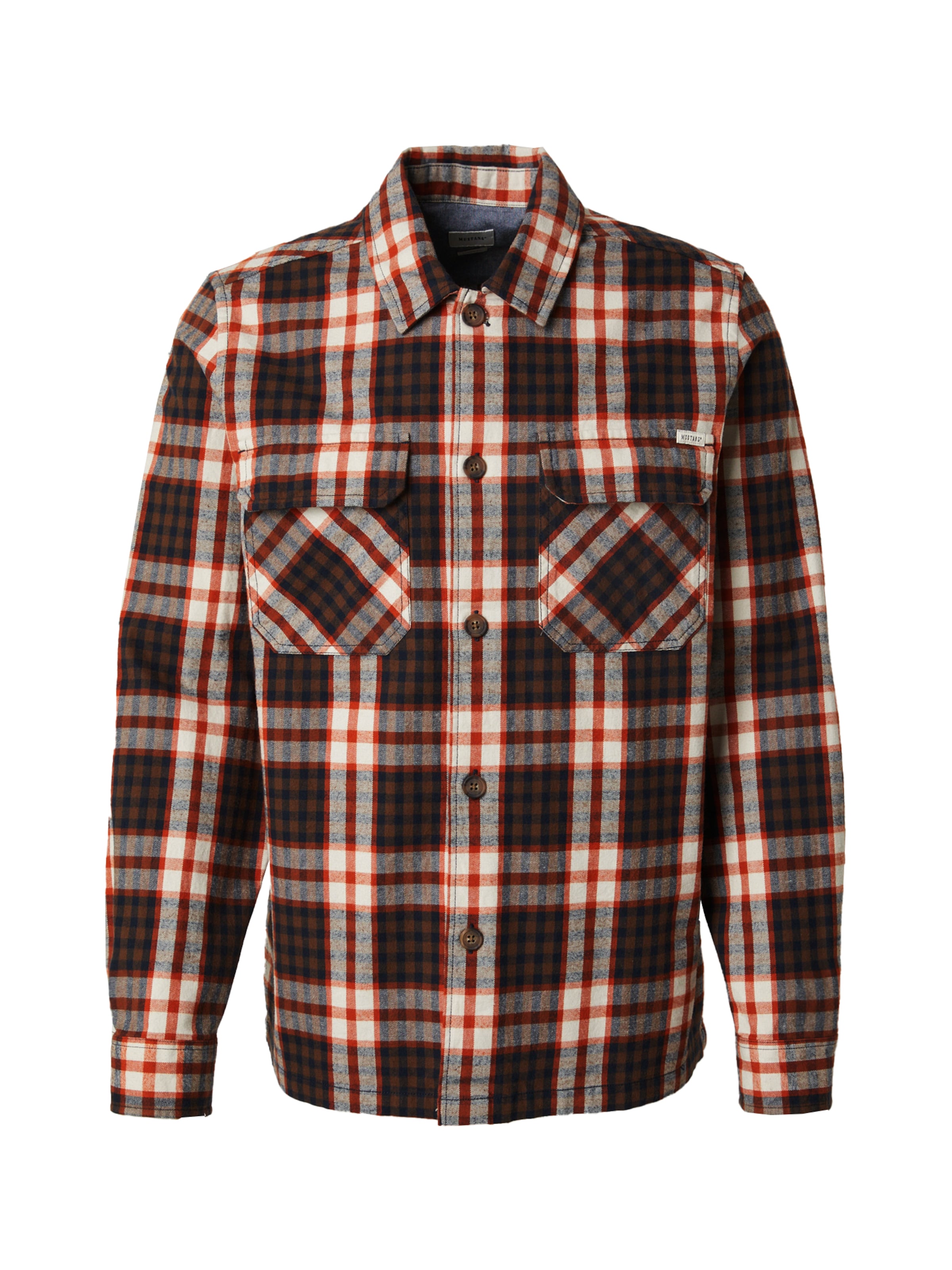 MUSTANG Regular fit Ing 'Dayton' - narancs: elől