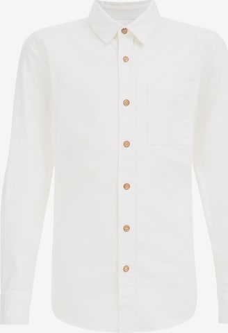 WE Fashion Средняя посадка Рубашка в Белый: спереди