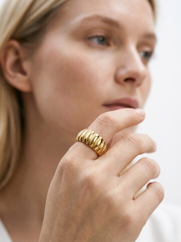 lePelou Ring 'Bolda' in Gold: front