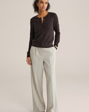 WE Fashion Gebreid vest in Bruin