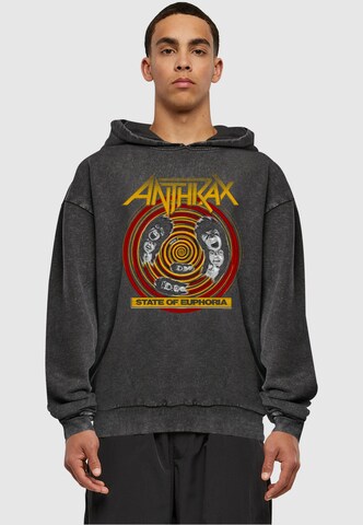 Sweat-shirt 'Anthrax - State Of Euphoria' Merchcode en noir : devant