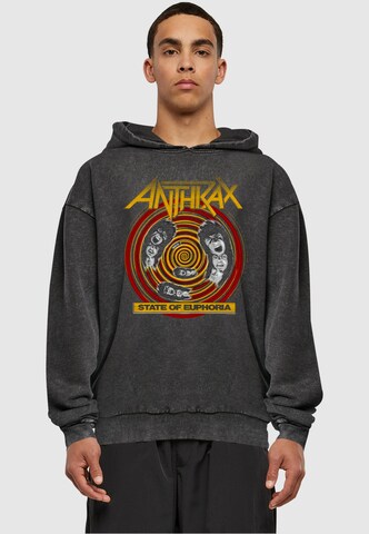 Merchcode Sweatshirt 'Anthrax - State Of Euphoria' in Zwart: voorkant