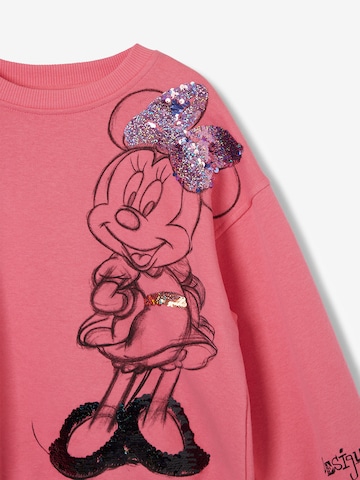 Desigual Μπλούζα φούτερ 'Minnie Mouse' σε ροζ