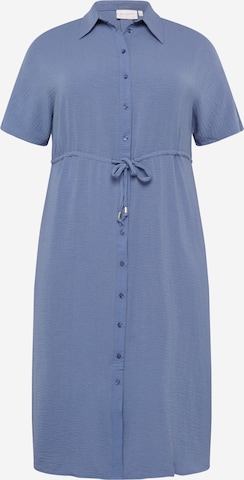 Robe-chemise 'Coris' ONLY Carmakoma en bleu : devant