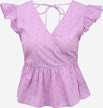 Pieces Petite Top 'TALYAH' in Purple: front