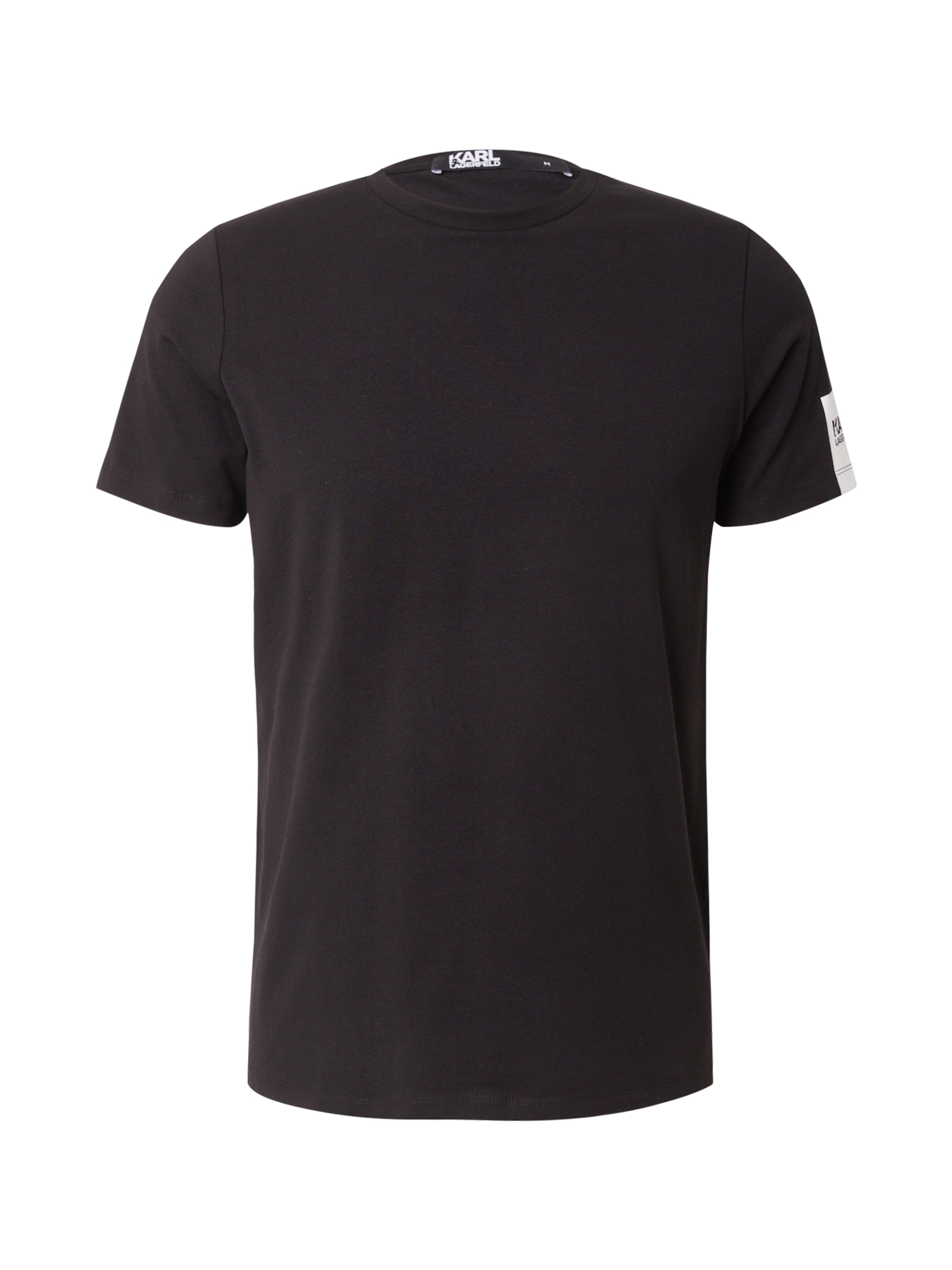 T-Shirt Karl Lagerfeld en noir : devant