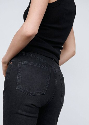 MANGO Slimfit Jeans 'claudia' in Schwarz