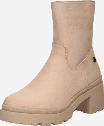 Xti Ankle Boots in Beige: front