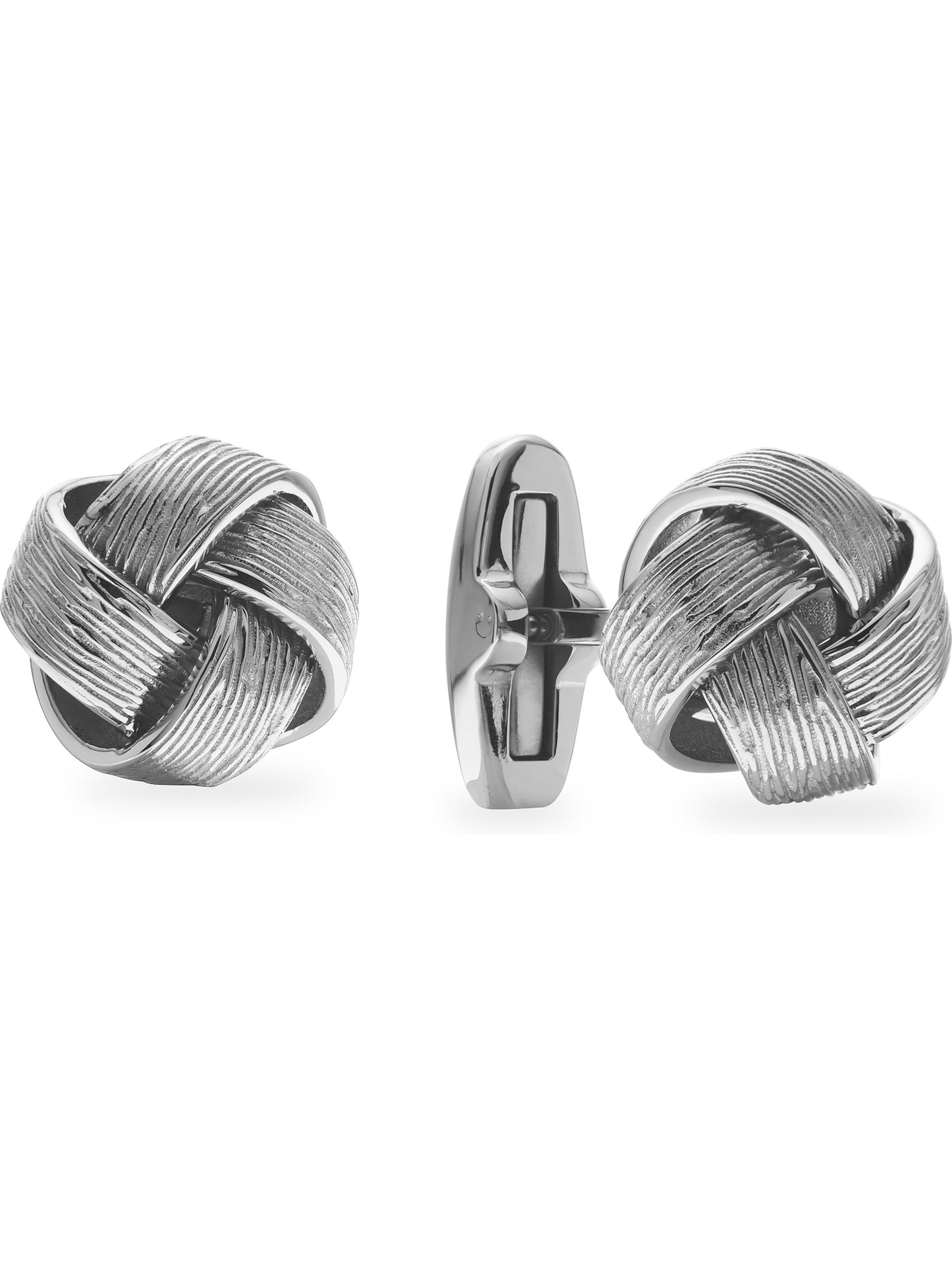 FAVS Cufflinks in Silver: front