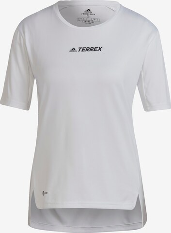 T-shirt fonctionnel ' TERREX' ADIDAS TERREX en blanc : devant