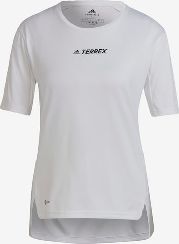 adidas Terrex Functioneel shirt ' TERREX' in Wit: voorkant