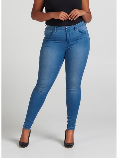 Zizzi Džínsy 'Amy' - modrá denim, Model/-ka