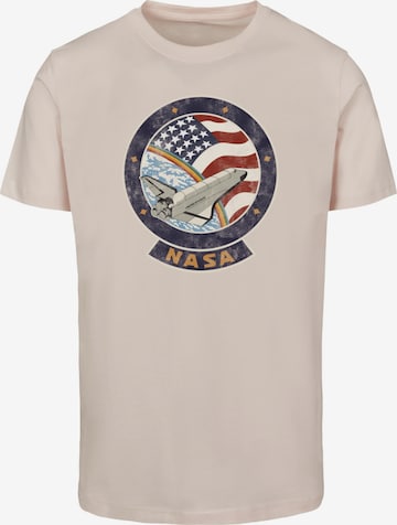 Merchcode Shirt 'NASA - Faded' in Roze: voorkant