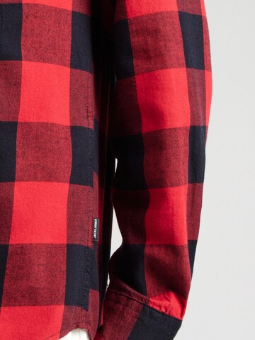 Regular fit Camicia 'Gingham' di JACK & JONES in rosso