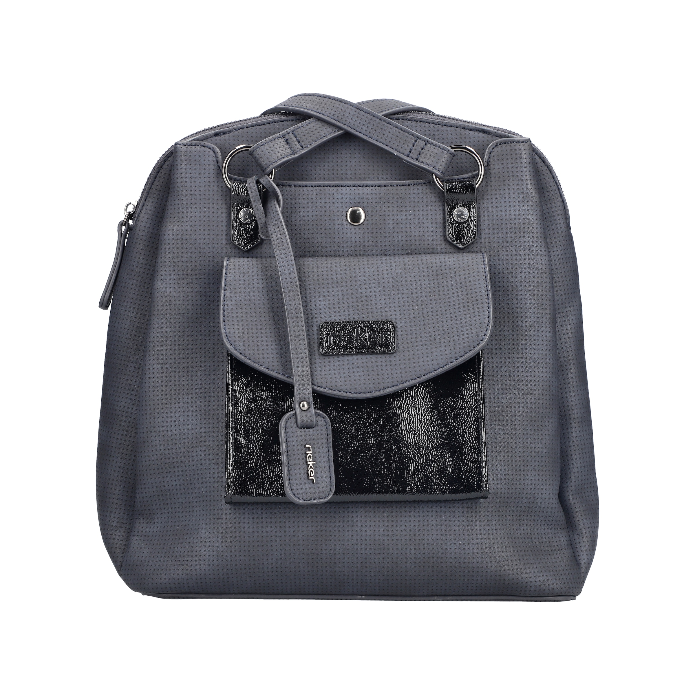 Rieker Backpack in Blue: front