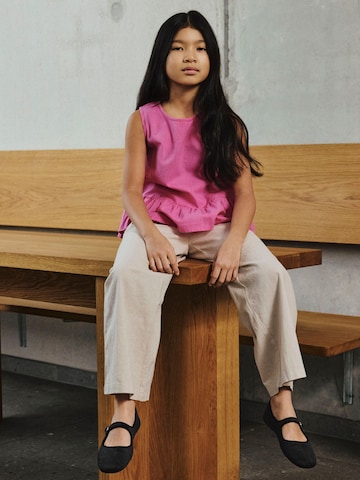 NAME IT - Pierna ancha Pantalón 'NKFFalinnen' en gris