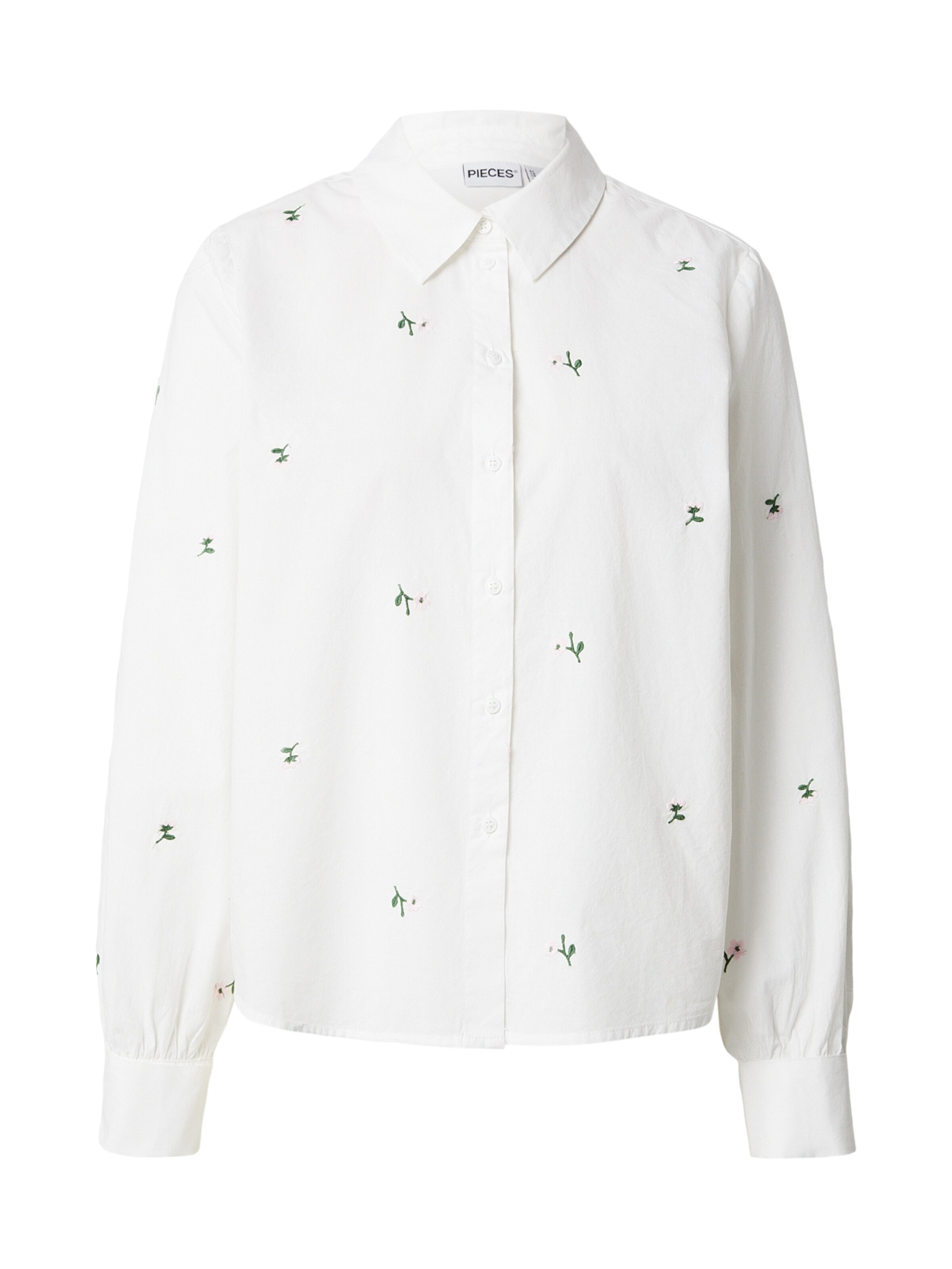 PIECES Blouse 'PCGENEVA' in de kleur Spar / Rosé / Wit, Productweergave