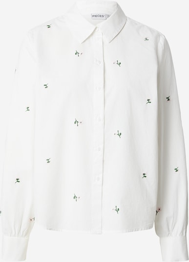 PIECES Pusero 'PCGENEVA' värissä kuusi / roosa / valkoinen, Tuotenäkymä