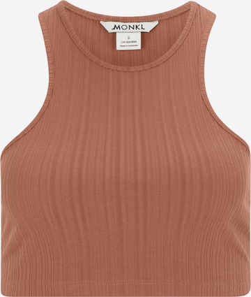 Monki Top in Brown: front
