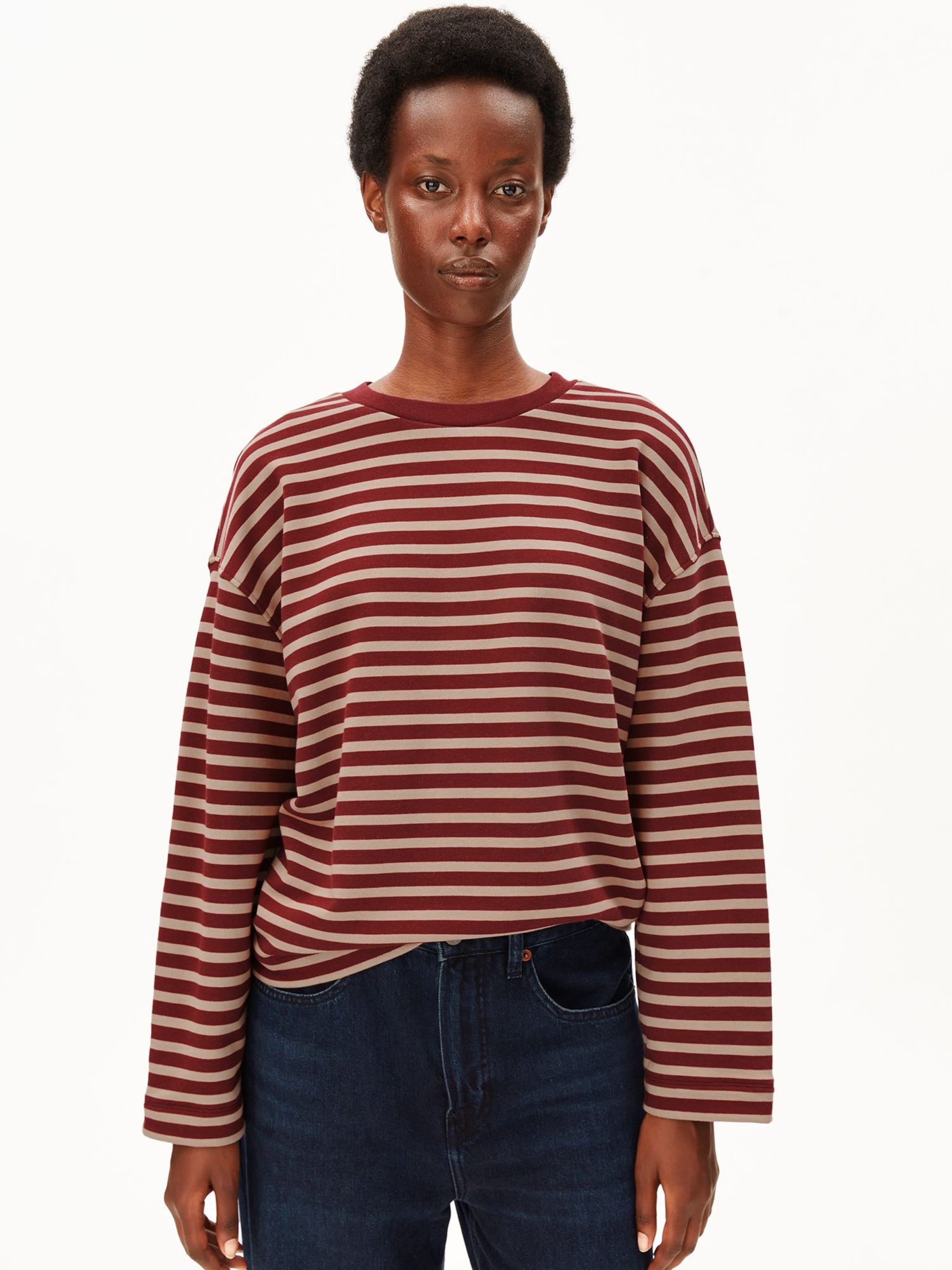 Sweat-shirt 'FRANKAA' ARMEDANGELS en mélange de couleurs : devant