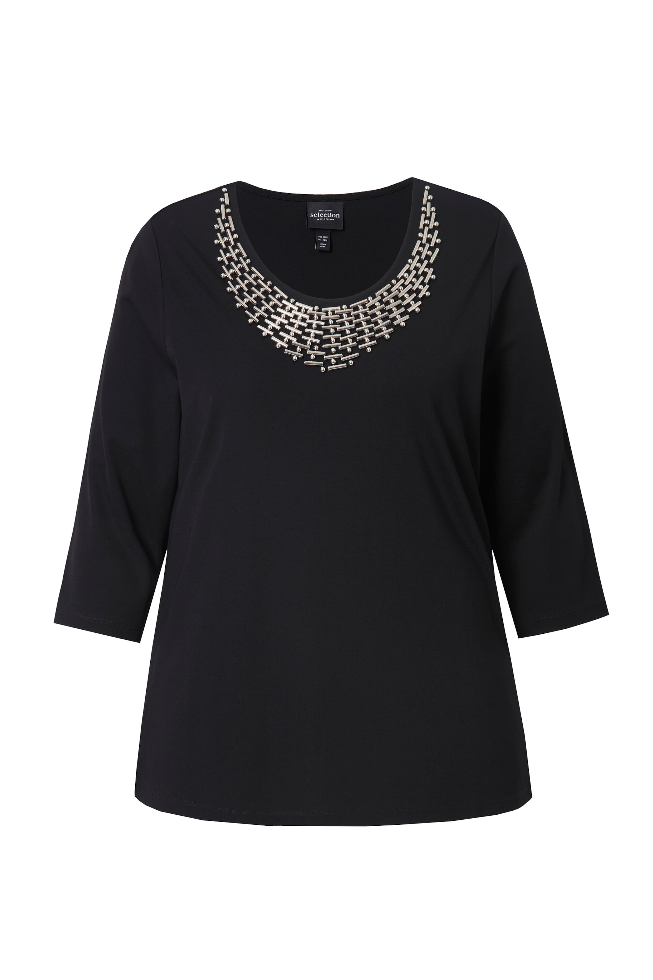 Ulla Popken Shirt in Black: front