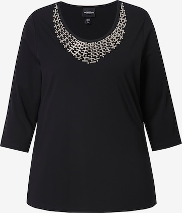 T-shirt Ulla Popken en noir : devant