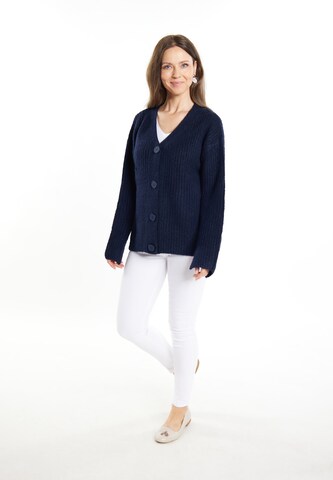 usha WHITE LABEL Strickjacke 'Lynnea' in Blau