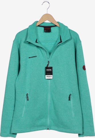 MAMMUT Sweatshirt & Zip-Up Hoodie in XL in Green: front