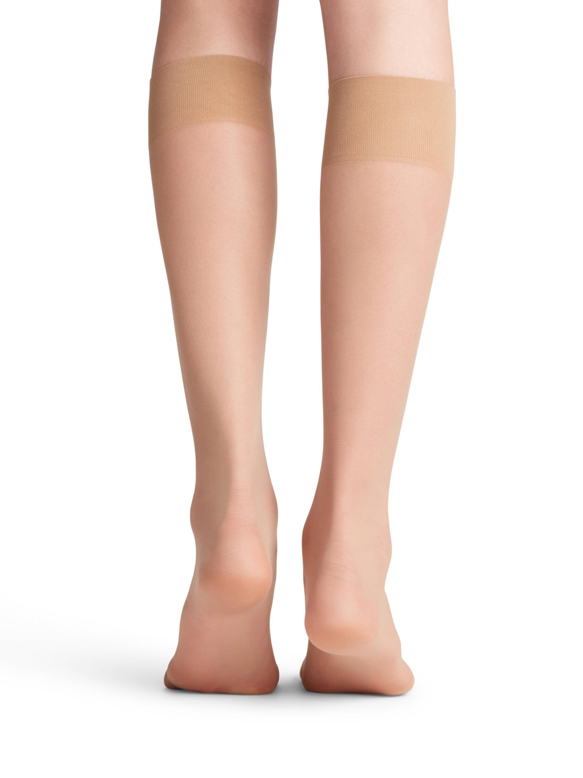 FALKE Knee High Socks 'Pure Matt' in Gold