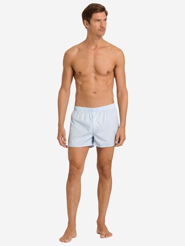 Hanro Boxershorts 'Fancy Woven' in Blauw