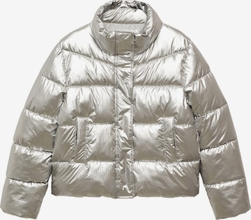 MANGO TEEN Between-Season Jacket 'Avatar' in Silver: front