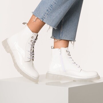 Tamaris Schnürstiefelette in Weiß