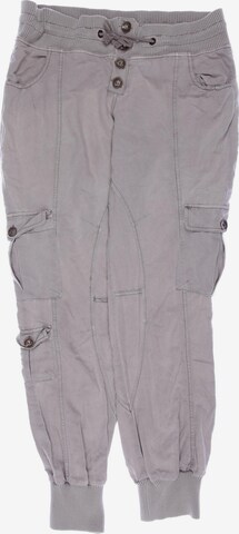 Cream Pants in XL in Grey: front