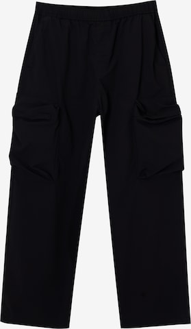 Loosefit Pantaloni cargo di Pull&Bear in nero: frontale