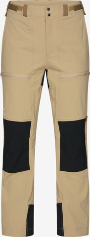 Haglöfs Regular Outdoor Pants in Beige: front