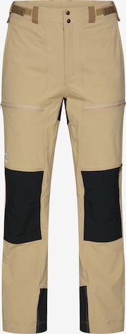 Haglöfs Outdoor Pants in Beige: front