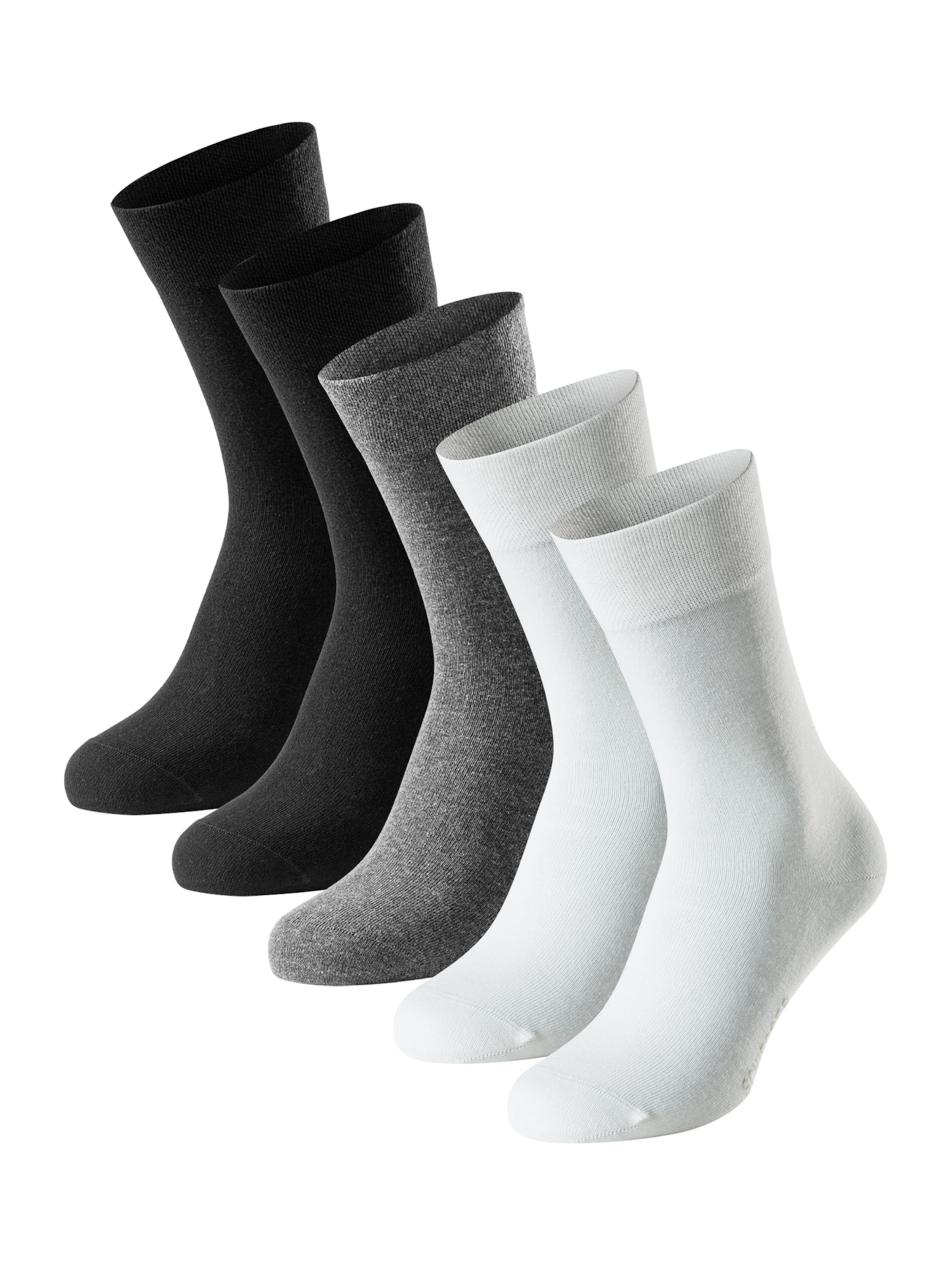 SCHIESSER Zokni 'Bluebird' - szürke: elől