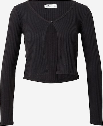 HOLLISTER Knit Cardigan in Black: front