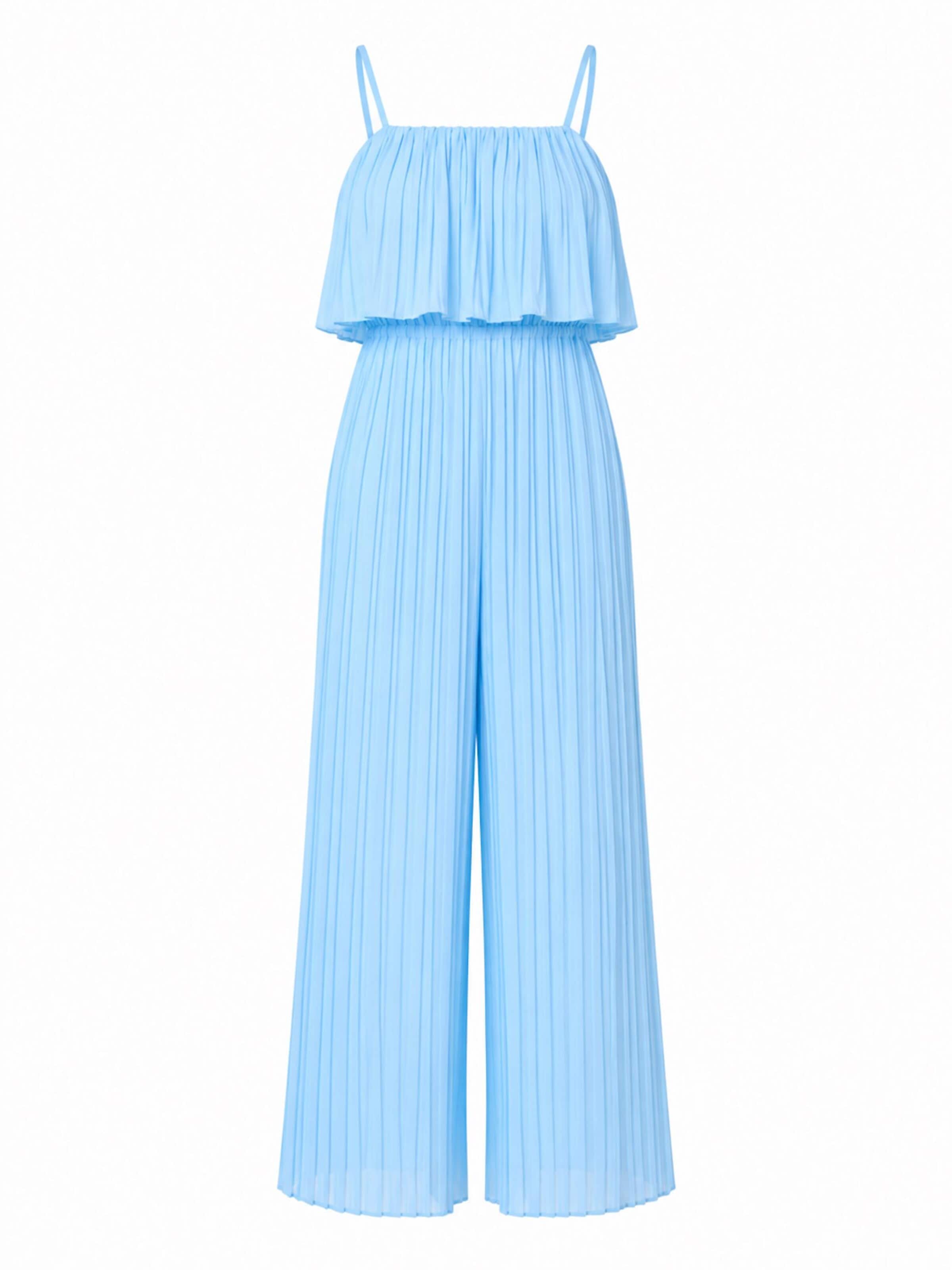 Worldclassca Jumpsuit 'Jumpsui Kleid Plissee Einteiler Overall Sommer' in S-L in Sky blue, Item view