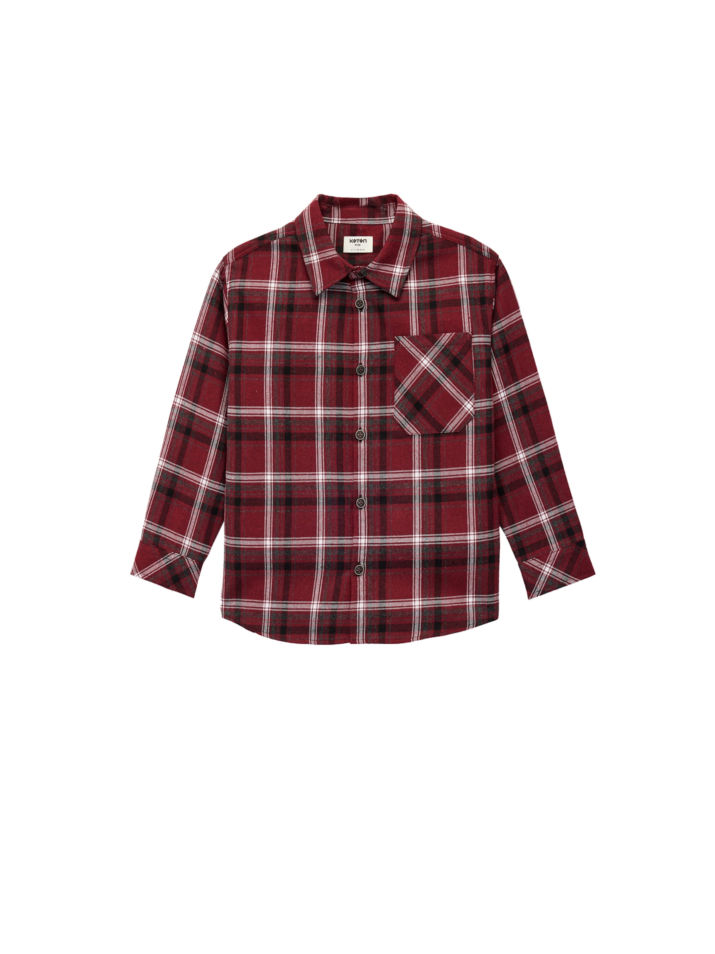 Koton Regular fit Overhemd in Rood: voorkant