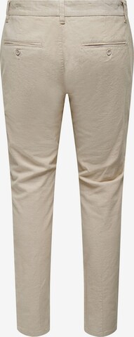 smėlio Only & Sons Standartinis „Chino“ stiliaus kelnės 'Mark'