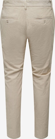 Regular Pantalon chino 'Mark' Only & Sons en beige